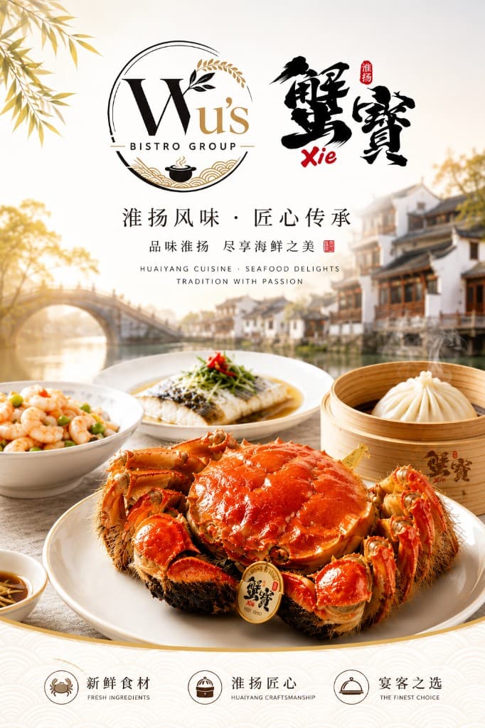 Xie Bao — Huaiyang cuisine and seafood; Wu's Bistro Group